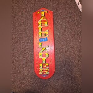 Wooden Table for Ladies - Pool Table Sign